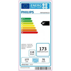 TV-apparater - Philips 70-tums 4K UHD-TV med 3-sidig Ambilight