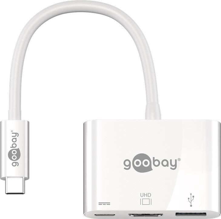 USB-C Multiport till HDMI-adapter med USB- och USB-C-port PD 60W 4k@30Hz 2K@60Hz