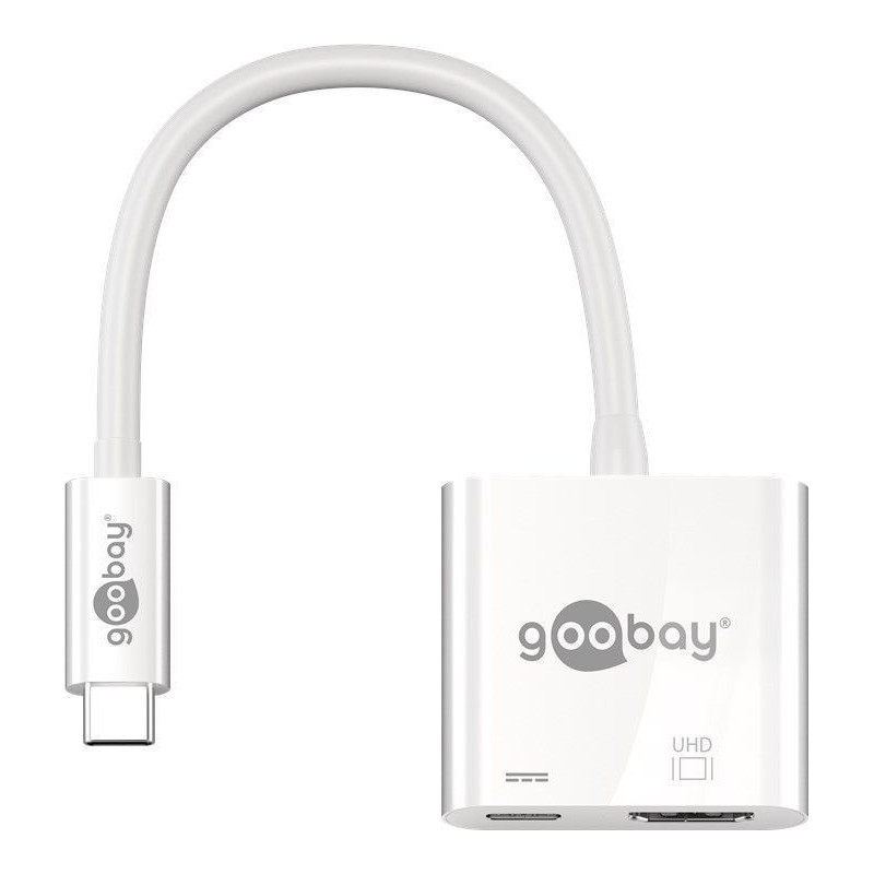 Skärmkabel & skärmadapter - USB-C Multiport till HDMI-adapter med USB-C-laddport PD 60W 4k@60Hz