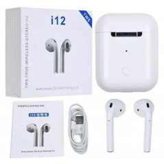 In-ear - TWS i12 Trådlöst Bluetooth in-ear hörlurar och headset