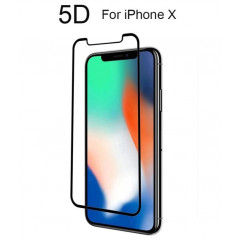 Skal och fodral - 5D Skärmskydd av härdat glas till iPhone X XS