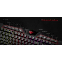 Bakgrundsbelyst tangentbord gaming - Havit bakgrundsbelyst gaming-tangentbord