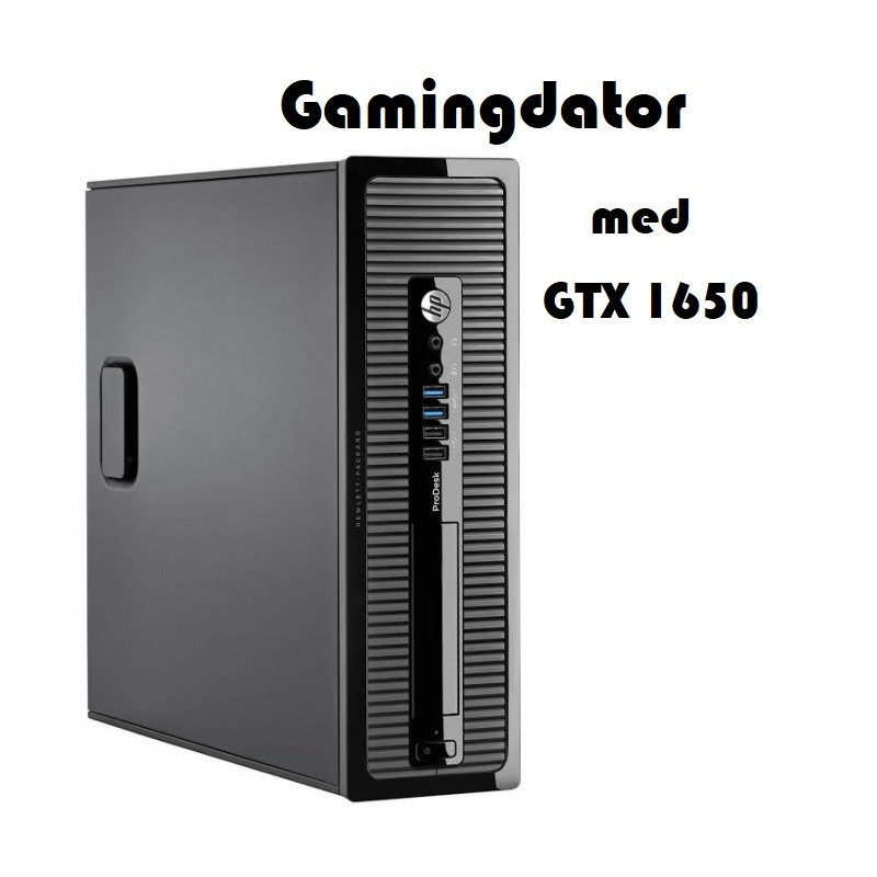 Demohörna - Speldator HP ProDesk 600 G1 (beg) GTX 1650