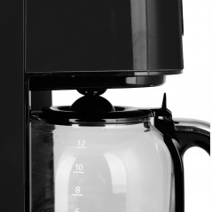 Kaffekokare och espressomaskin - Kaffebryggare Retro Black 1,5L 900 Watt i svart