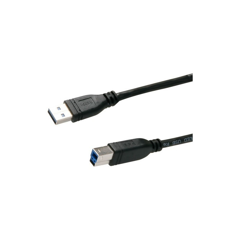USB-kablar & USB-hubb - USB 3.0 kabel USB-A till USB-B 1m (Typ A ha - Typ B ha) (Bulk)