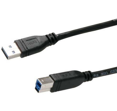 USB 3.0 kabel USB-A till USB-B 1m (Typ A ha - Typ B ha) (Bulk)