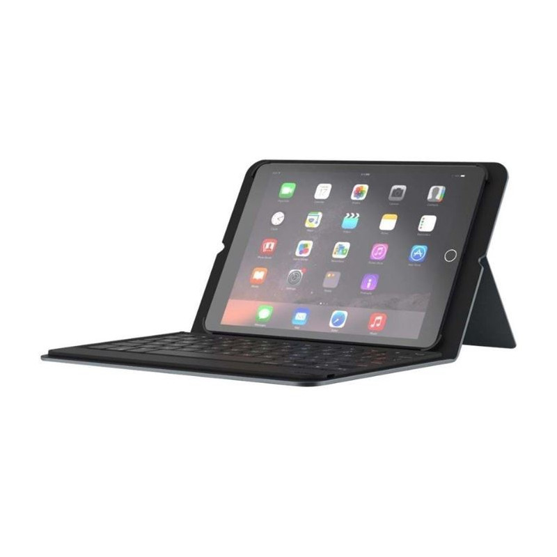 Surfplattetillbehör - Zagg Messenger Folio Bluetooth-tangentbord för iPad 9.7" Air 2/2017/2018
