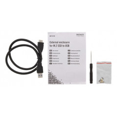 Kabinett för hårddisk - USB 3.1-kabinett för intern M.2 SSD
