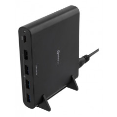 Universal laddare dator - USB-laddstation med USB-C och 4 USB-portar QC3.0 60 watt