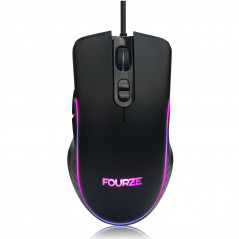 Gamingmus - Fourze gamingmus med 4800 DPI, sju knappar och RGB