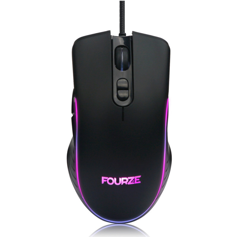 Gamingmus - Fourze gamingmus med 4800 DPI, sju knappar och RGB