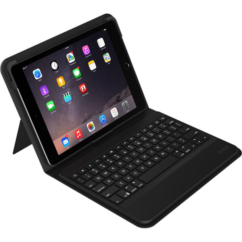 Surfplattetillbehör - Zagg Messenger Case Bluetooth-tangentbord för iPad 9.7" Air 1/2/2017/2018