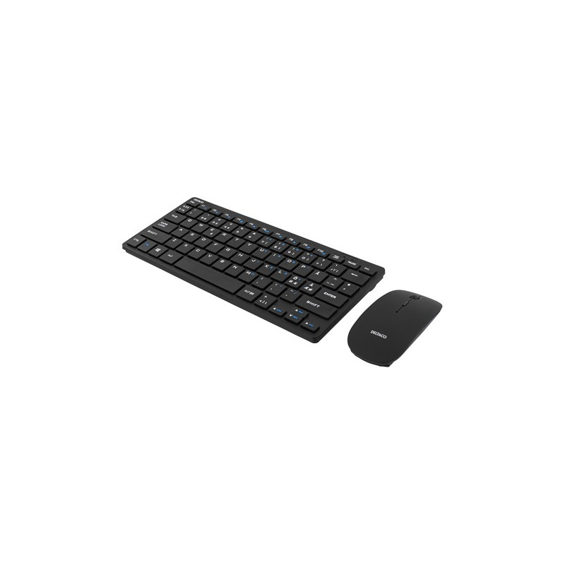 Trådlösa tangentbord - Deltaco trådlöst kit med minitangentbord och mus (Fyndvara)