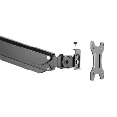 Datorskärm tillbehör - Bordsstativ med gasfjäder och VESA för datorskärm 17-32", monitorarm