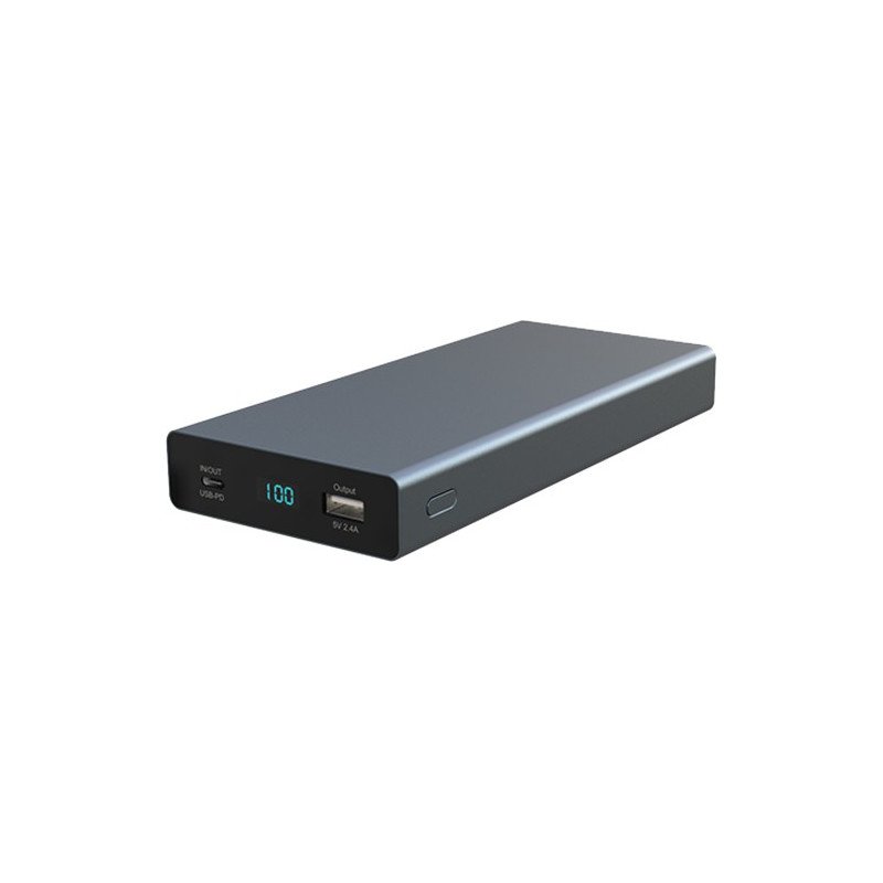 Portabla batterier - PowerBank batteri på 20000mAh 60W USB-C PD QC