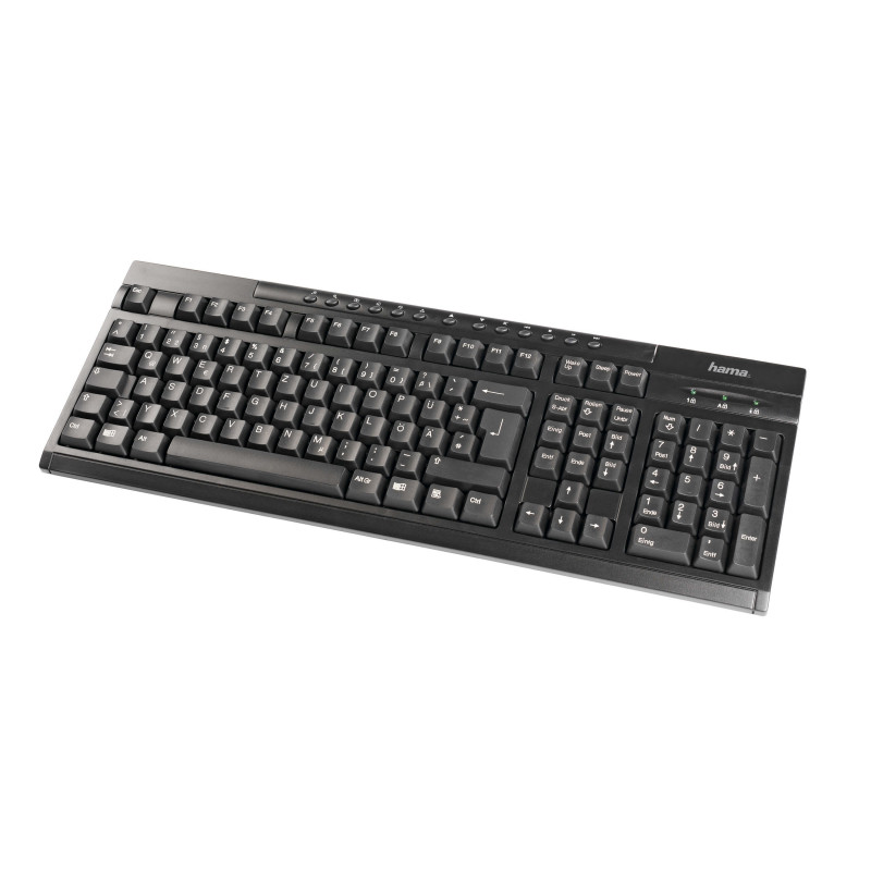 Trådade tangentbord - HAMA USB-tangentbord med tysta tangenter