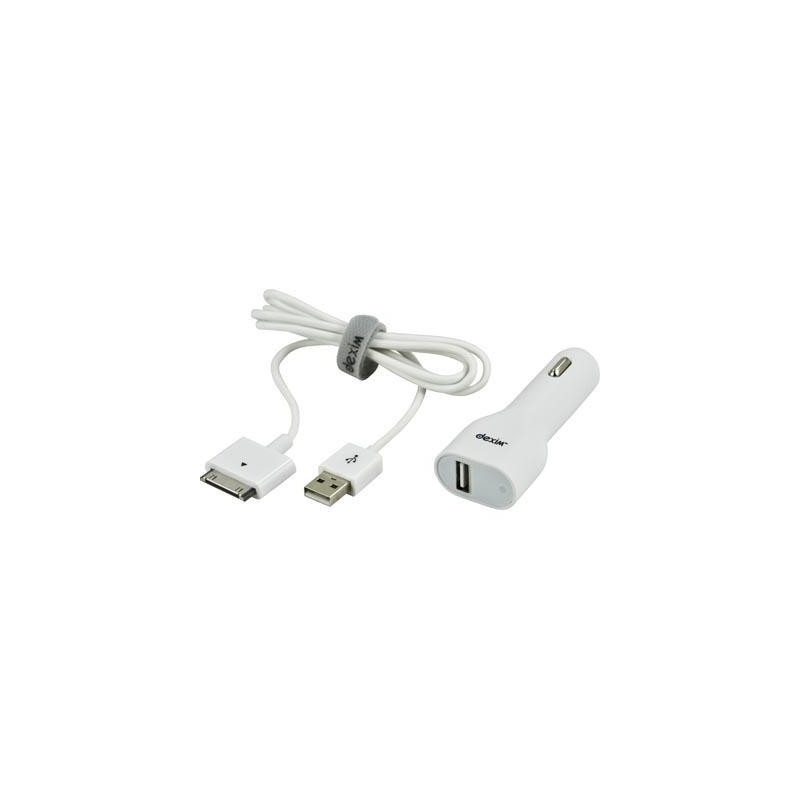 Dexim billaddare med USB för Apple Laddare och kablar - Dexim billaddare med USB för Apple