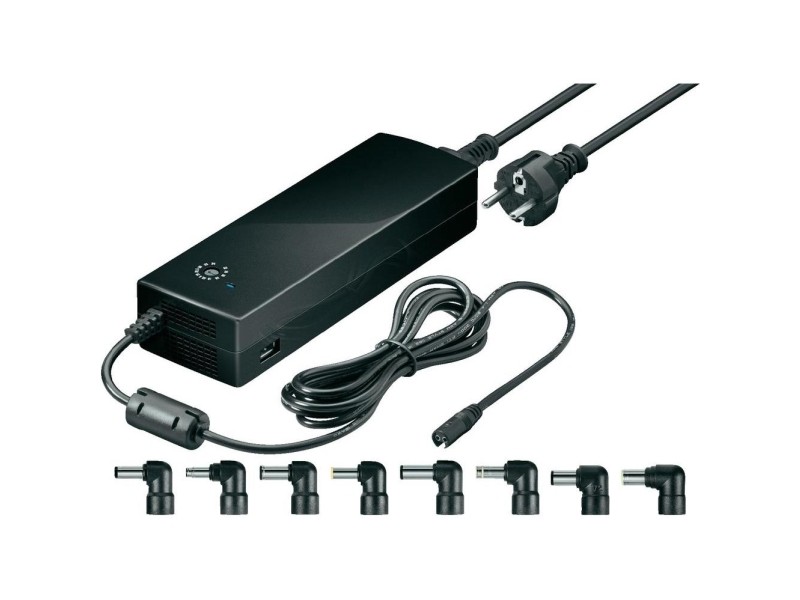 Universal datorladdare 134,5 Watt för bärbara datorer AC-adapter