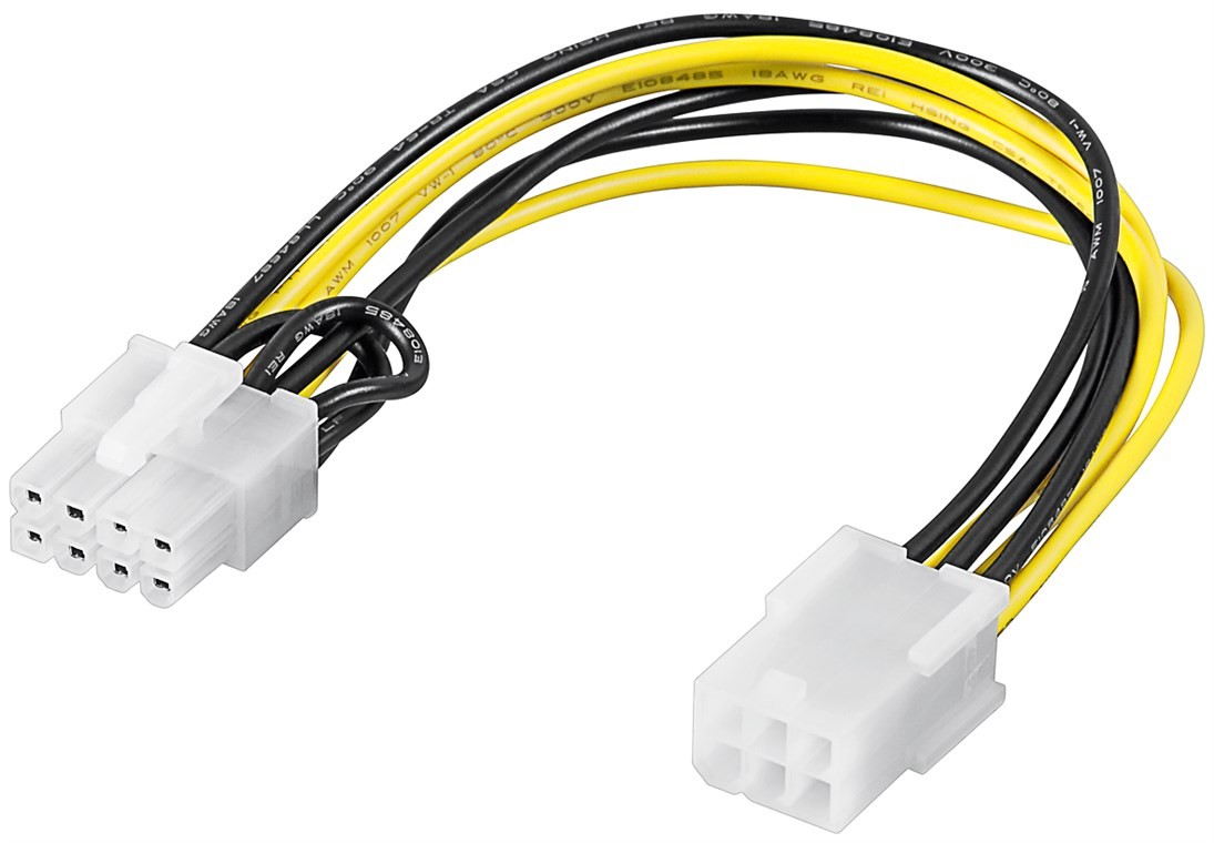 6-pin till 8-pin kabel för grafikkort