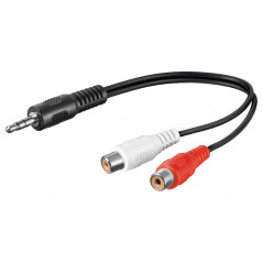 3.5 millimeter till RCA Y-adapter