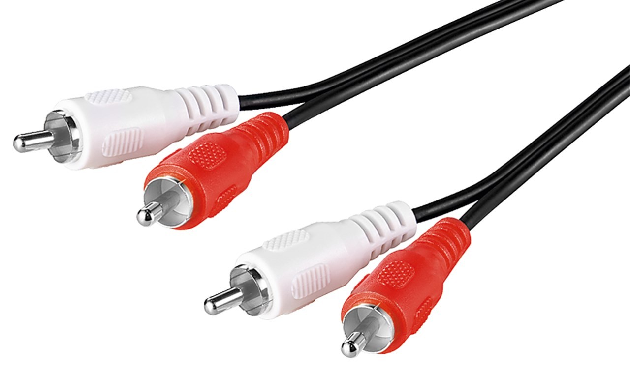 Goobay ljudkabel 2x RCA hane till hane (5 meter)