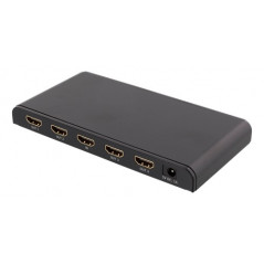 Skärmkabel & skärmadapter - Deltaco HDMI-splitter 1 till 4 utgångar