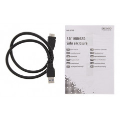 Kabinett för hårddisk - USB 3.1-kabinett för intern 2.5" SATA-hårddisk