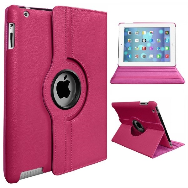 Fodral med roterande stöd till iPad 10.2" (2019/2020/2021) 7th, 8th och 9th Gen. (Pink)