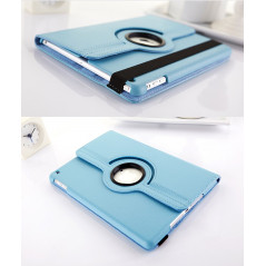 Fodral surfplatta - Fodral med roterande stöd till iPad 10.2" (2019/2020/2021) 7th, 8th & 9th Gen. (Ljusblå)
