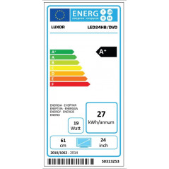 TV-apparater - Luxor 24-tums LED-TV med DVD (fyndvara) 