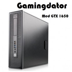 Demohörna - Gaming HP EliteDesk 800 G2 SFF (beg) med nytt GTX 1650
