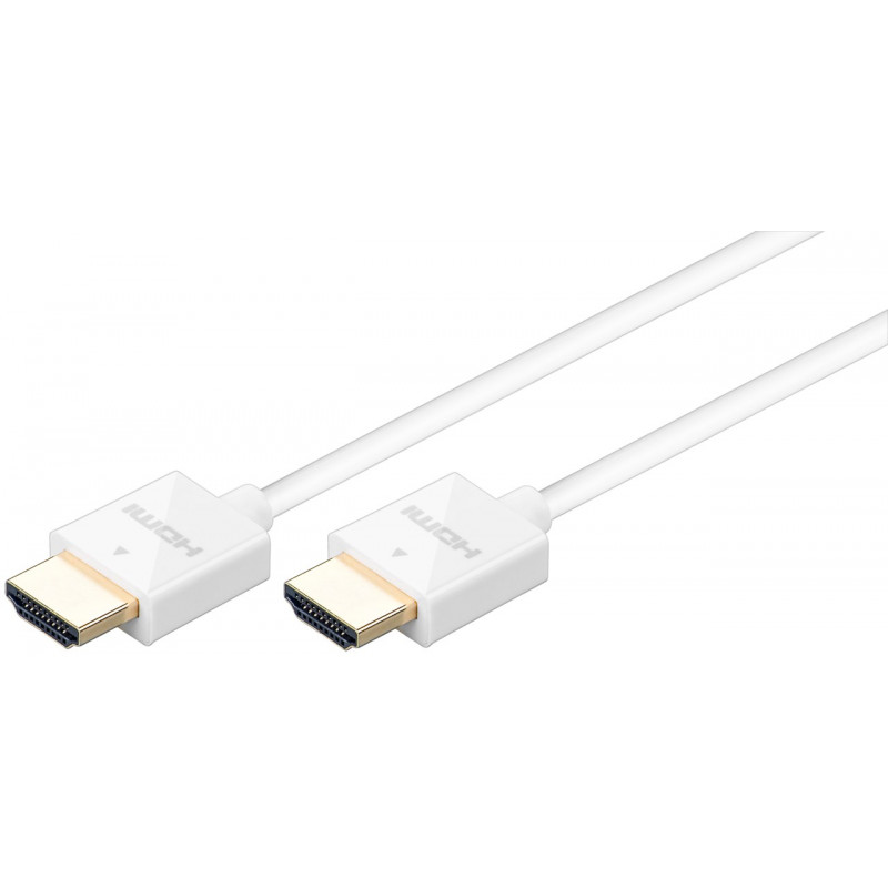 Skärmkabel & skärmadapter - Goobay Slimmad HDMI-kabel 2 meters