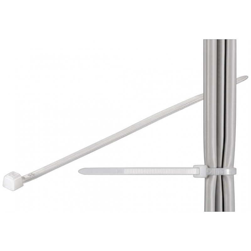 Kabelhantering - Buntband 100-pack vitt (20 cm)
