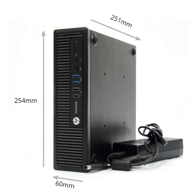 Stationär dator begagnad - HP EliteDesk 800 G1 USDT i5 8GB 128GB SSD (beg)