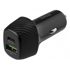 Billaddare mobiltelefon - Billaddare med snabbladdning och dubbla USB-uttag