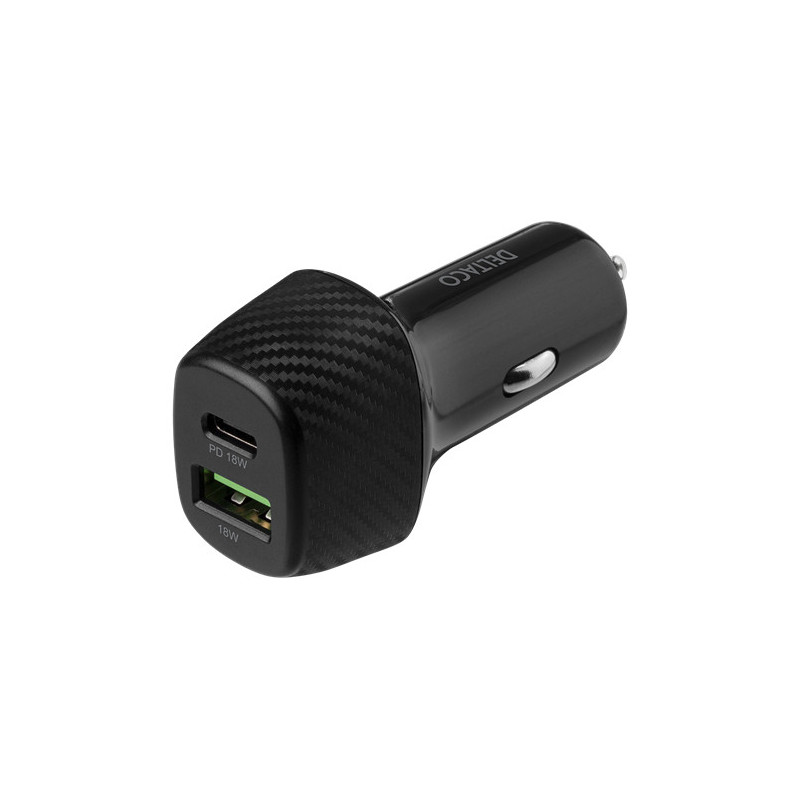 Billaddare mobiltelefon - Billaddare med snabbladdning och dubbla USB-uttag