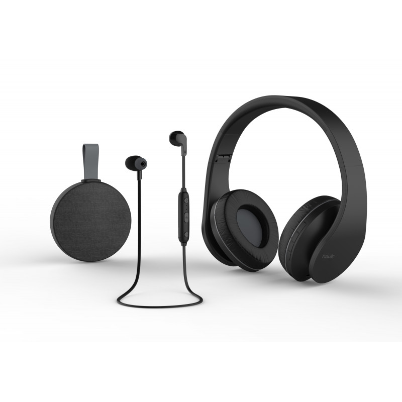 Trådlösa hörlurar - Havit set med 3x bluetooth-ljud (hörlur, headset & högtalare)