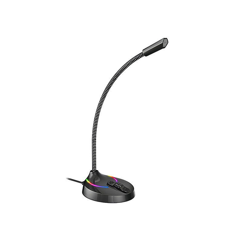 Mikrofon till dator - Havit gamingmikrofon med RGB-belysning