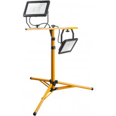Hem & Hushåll - Kraftfull LED arbetsbelysning 2x 50 Watt med Teleskopstativ