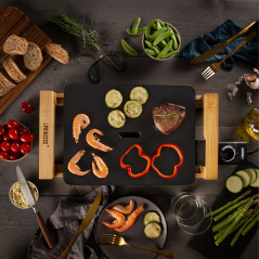 Elgrill - Princess Elektrisk Bordsgrill Table Chef i Bambu