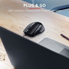 Gamingmus - Trust Voca Ergonomisk USB mus