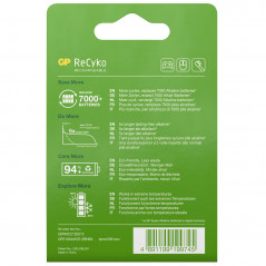 Batteri - GP 4st laddningsbara AA-batterier (2100 mAh)