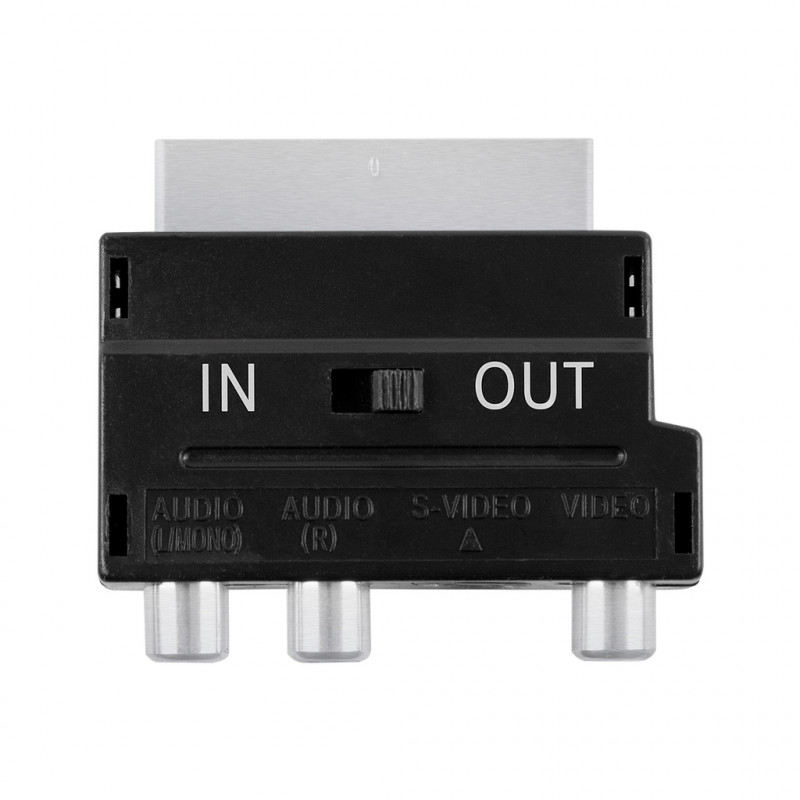 TV-tillbehör - Champion Scartadapter 3x RCA 1xS-Video