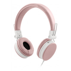 Over-ear - Streetz hörlurar med mikrofon i flera färger Svart/Vit/Rosa/Blå