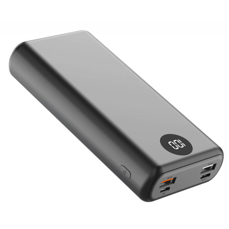 Portabla batterier - iiglo PowerBank batteri på 20.000mAh PD 18W, QC, USB-C, 2xUSB