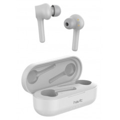 Bluetooth hörlurar - Havit bluetooth äkta trådlösa hörlurar (vit) (4.5+11.5H)