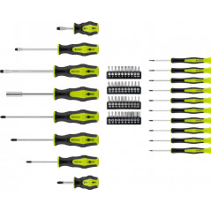 Skruvmejsel & mejselset - GOOBAY precision skruvmejselset med 40 olika bits