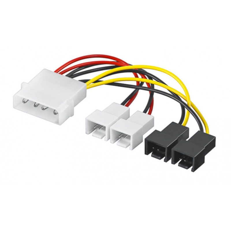 Övriga komponenter - 4-pin molex till 2x 5V och 2x 12V fläkt