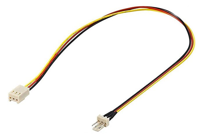 Förlängningskabel 3-pin strömkabel för fläkt