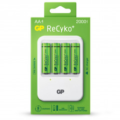 Batteri - GP Batteriladdare för AA och AAA med 4st 2000 mAh AA-batterier